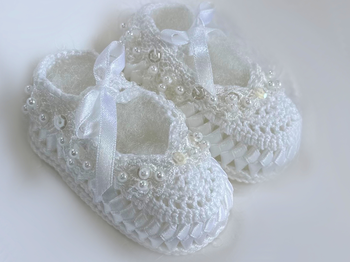 Handmade Crocheted Baby Shoes